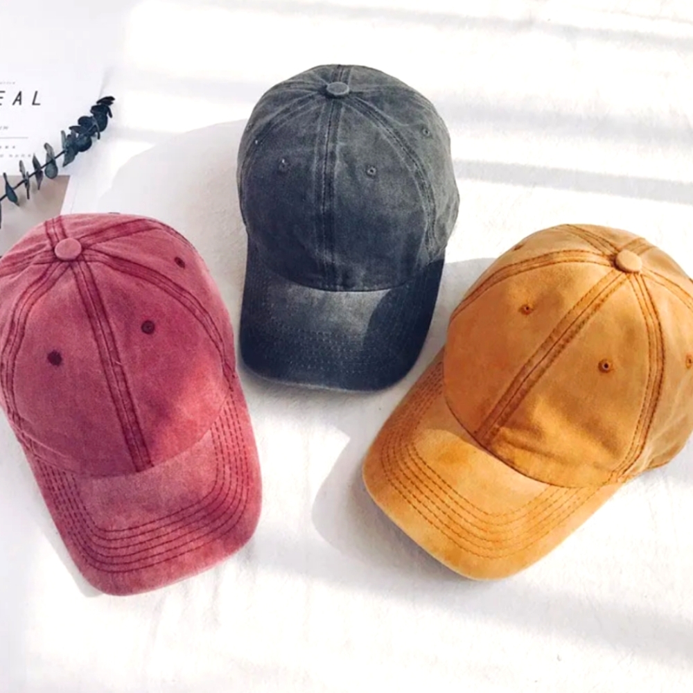 FOREVER DISTRESSED FITTED HATS